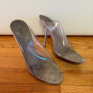Yeezy Women's Clear PVC Acrylic Heels Size 40 Cinderella